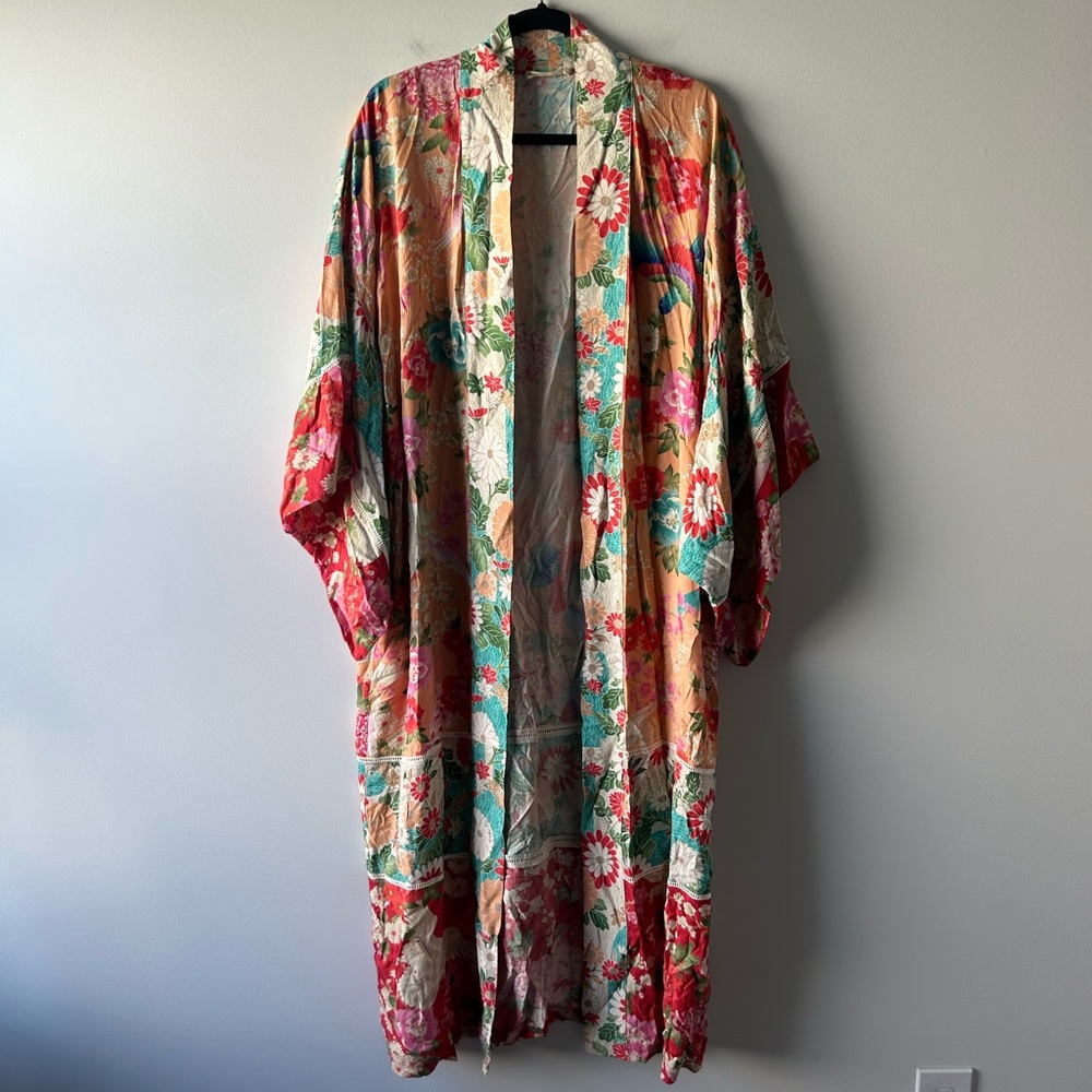 Spell and the Gypsy floral print one size kimono top